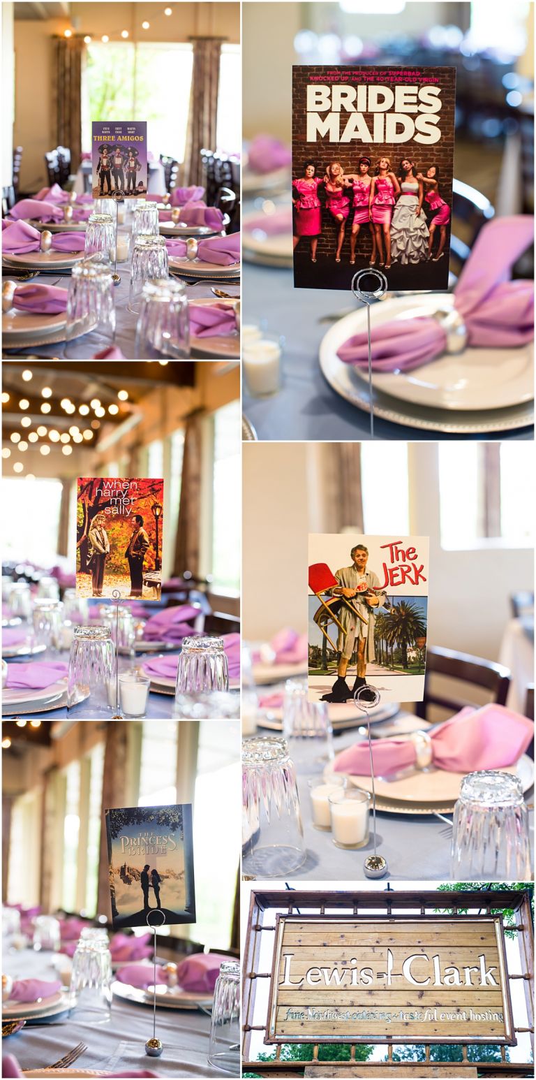 Lewis and Clark Catering Wedding - Eugene Oregon - Azita & Evan's Movie Theater Themed Wedding - Stevi Sayler Photography